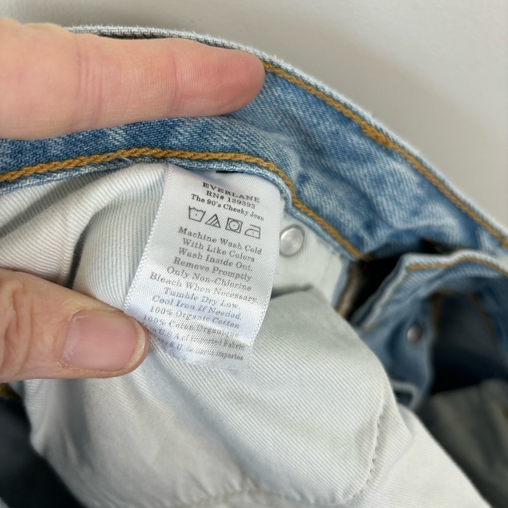 Everlane The Curvy 90s Cheeky Straight Jeans Size 27 Ankle - Picture 6 of 8
